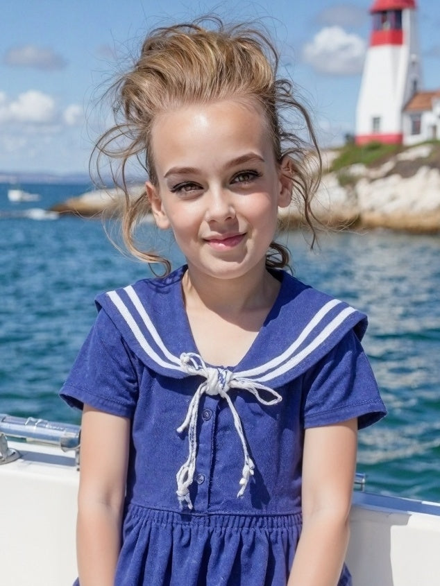 "Nautical Navy Sailor Dress"