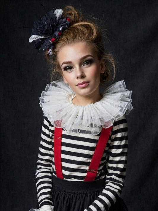 "Vintage Circus Performer Costume for Girls"
