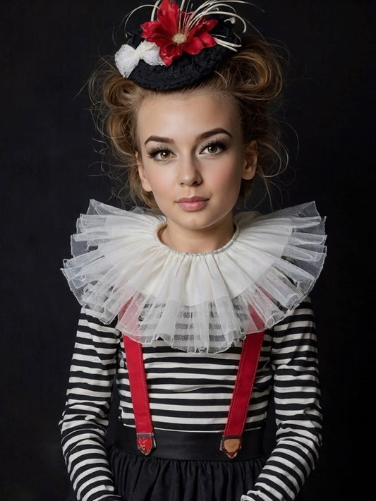 "Vintage Circus Performer Costume for Girls"