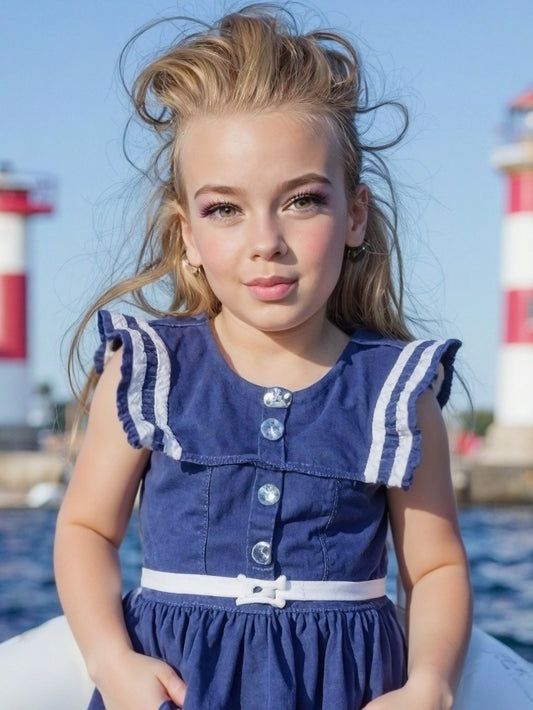"Nautical Navy Sailor Dress"