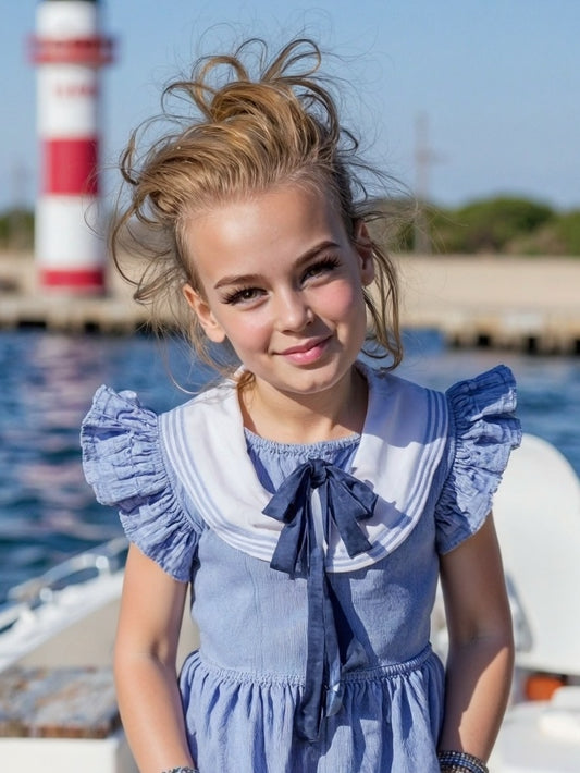 "Nautical Navy Sailor Dress"